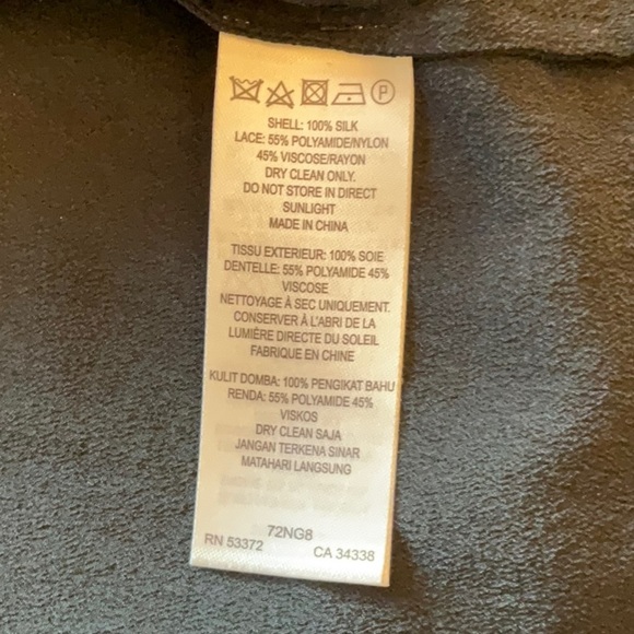 French Connection Silk and Lace Blouse - S - Picture 6 of 7